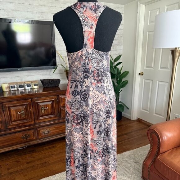 Viereck Multicolor Razor Back Sleeveless Printed Maxi Dress Womens Size Medium - Picture 2 of 6
